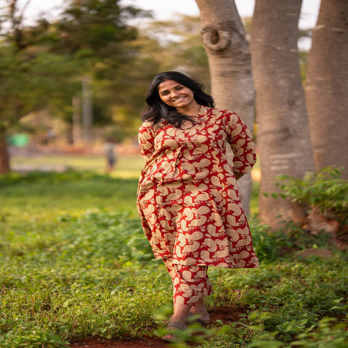 Traditional Mango Motif Co-ords