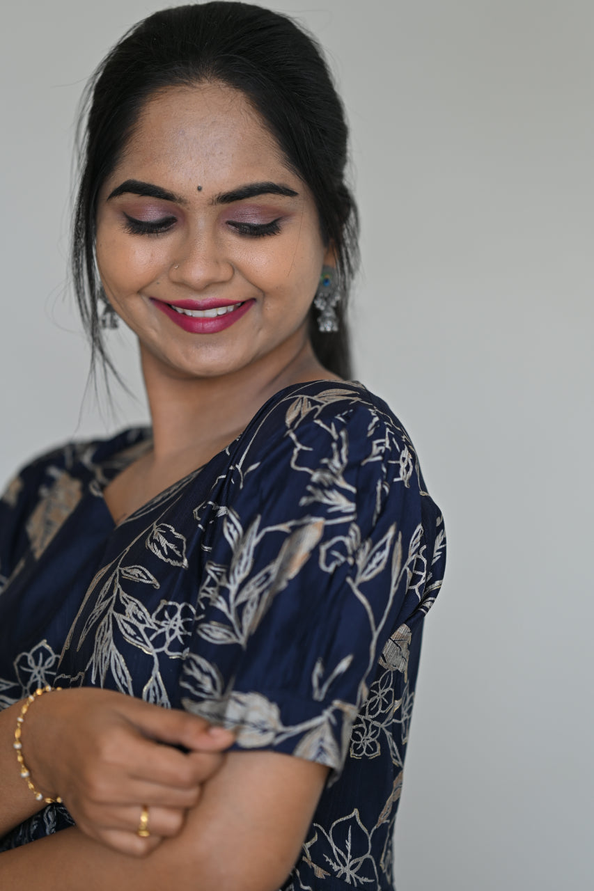 Women's Rayon Tiered Midi Dress | Square Neck | Summer Print