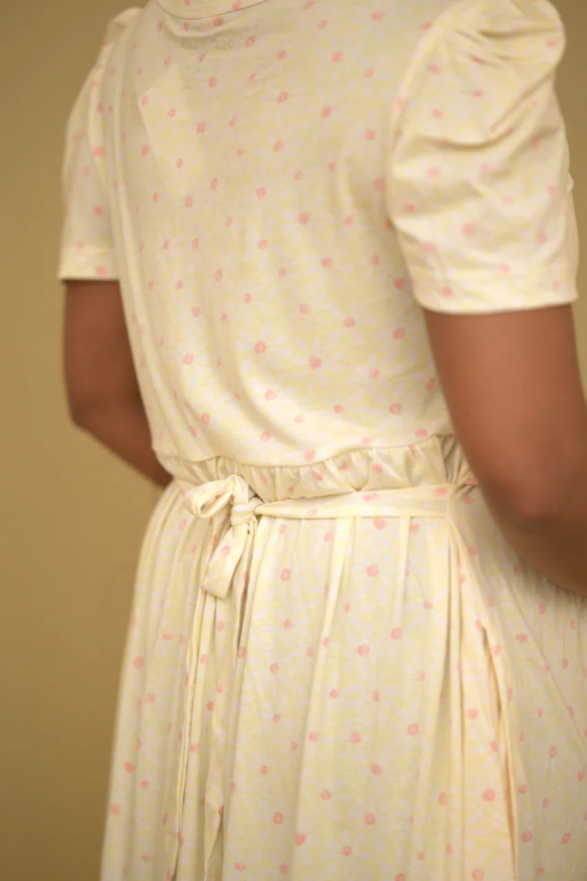 Soft Blossom Maternity Cotton Dress